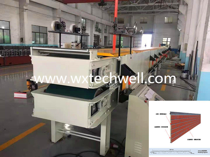 Embossed Brick Pattern Exterior Decorative Metal Wall Cladding Panel Production Line