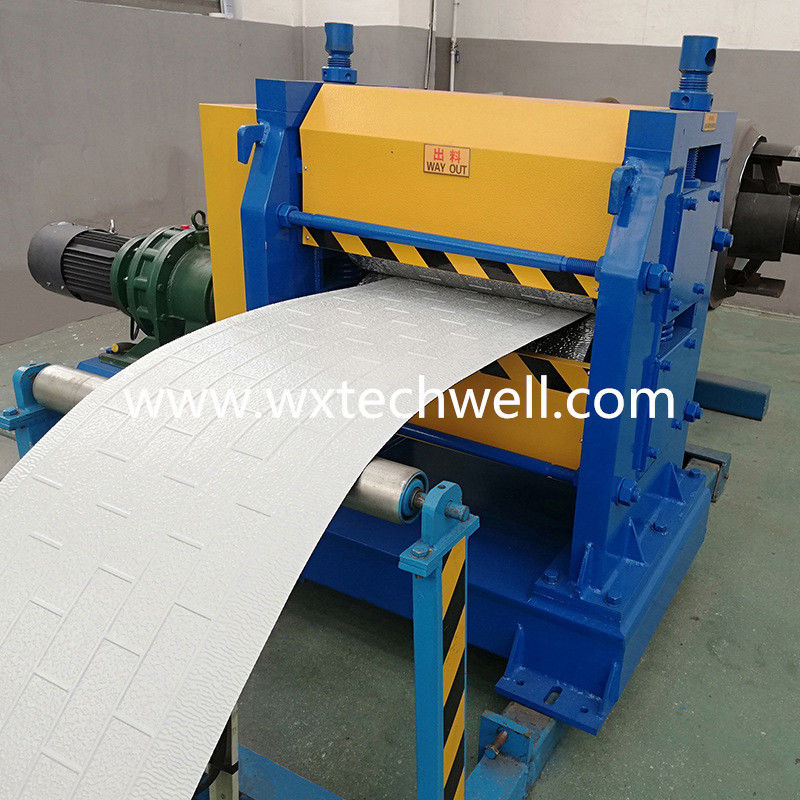 Embossed Brick Pattern Exterior Decorative Metal Wall Cladding Panel Production Line