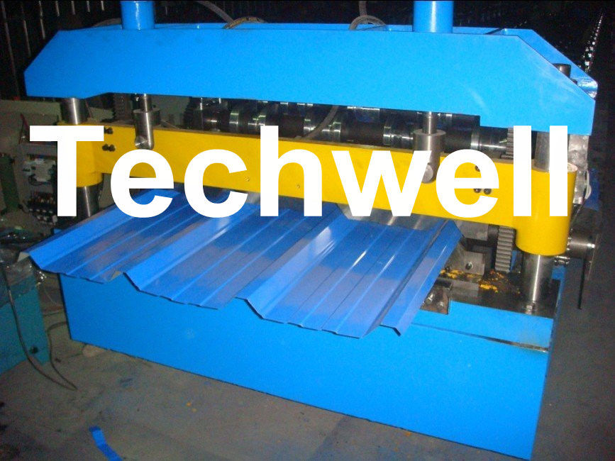 Color Steel Trapezoidal Panel Profile Roll Forming Machine With Panasonic PLC