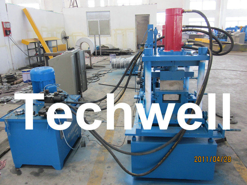 Manually Adjustable C Profile Roll Forming Machine With Manual Or Hydraulic Decoiler TW-C300