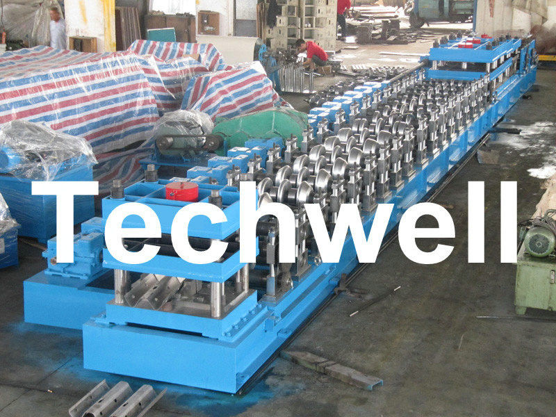 7 Rollers Leveling Expressway Guardrail Roll Forming Machine For Crash Barrier TW-W312