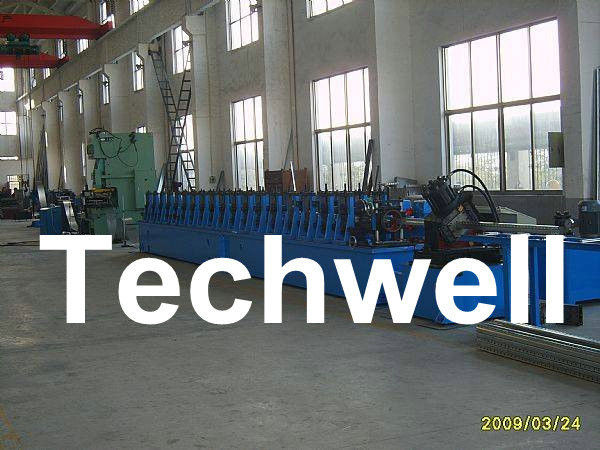 18 Groups Station 22.5KW Rack Beam Roll Forming Machine / Cable Tray Forming Machine