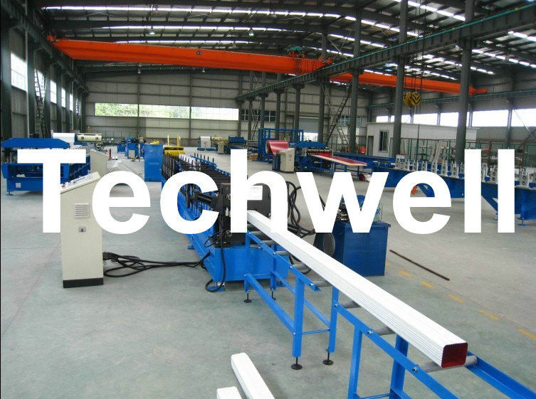Rainwater Downspout Roll Forming Machine With φ75mm Axis for Rainwater Downpipe