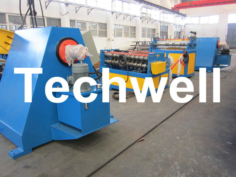 30KW High Speed Simple Metal Sheet Slitting Machine Line To Cut Coil Into 10 Strips