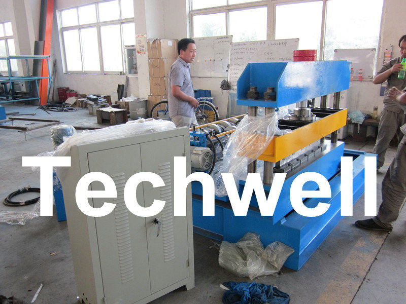 0.3 - 0.8mm Material Thickness Roof Sheet Crimped Curving Machine With PLC Control System