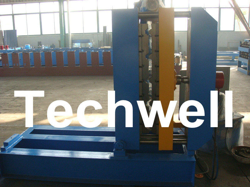 0.3 - 0.8mm Material Thickness Roof Sheet Crimped Curving Machine With PLC Control System
