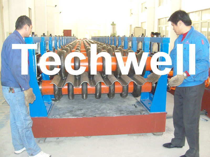 Galvanized Plate / Steel Corrugated Sheet Roll Forming Machine for For Wall Panel