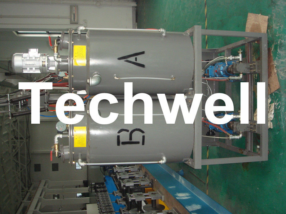 3-12m/min Speed PU Foam Shutter Door Forming Machine With PU Foam Injection Machine