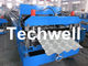Roof Color Steel Tile Roll Forming Machine With Hydraulic Pressing For Metal Roof Tile