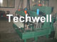 Custom 0.3 - 0.7mm Tile Roll Forming Machine With Double Press Mold And Hydraulic Cutting