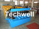 Chromadek IBR Roof Panel Roll Forming Machine With 0 - 15 m/min Working Speed