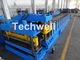 Metal Glazed Wave Tile Roll Forming Machine With Welded Wall Plate Frame and Chain Drive