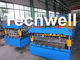 High Speed Galvanised Roofing Sheet Roll Forming Machine With Hydraulic Cutting