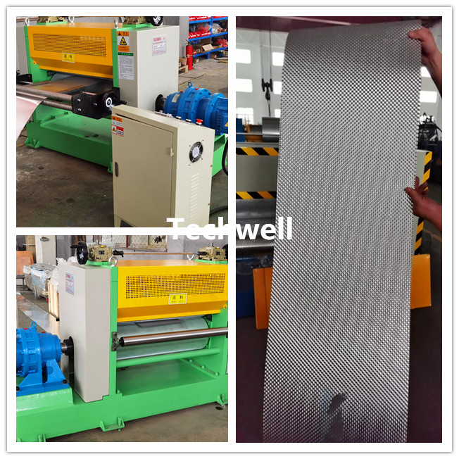 Interflex Embossing Lab Line 0.15mm X 800mm Stainless Steel Sheet Metal Plate Embossing Machine Line